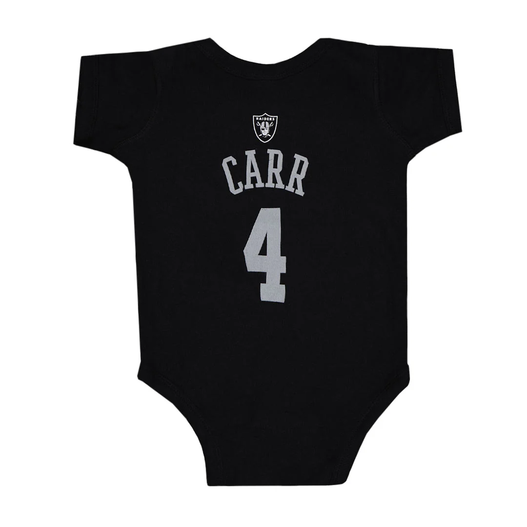 NFL - Girls' (Infant) Las Vegas Raiders Derek Carr Onesie (KA1SBKGC) - Image 2