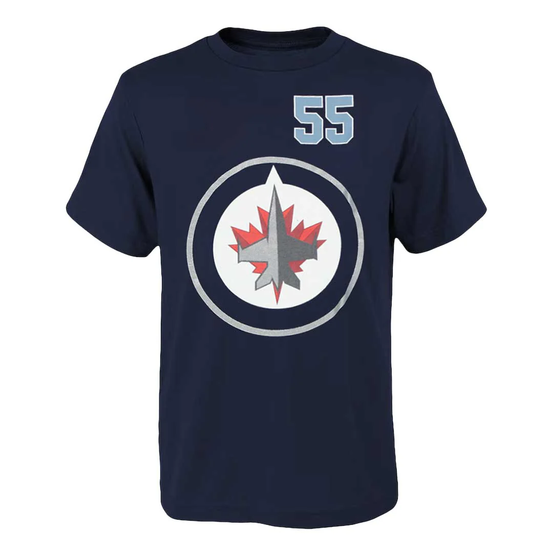 NHL - Men's Winnipeg Jets Mark Scheifele Short Sleeve T-Shirt (NHXX0U7MSC1P1CA 41NVY)