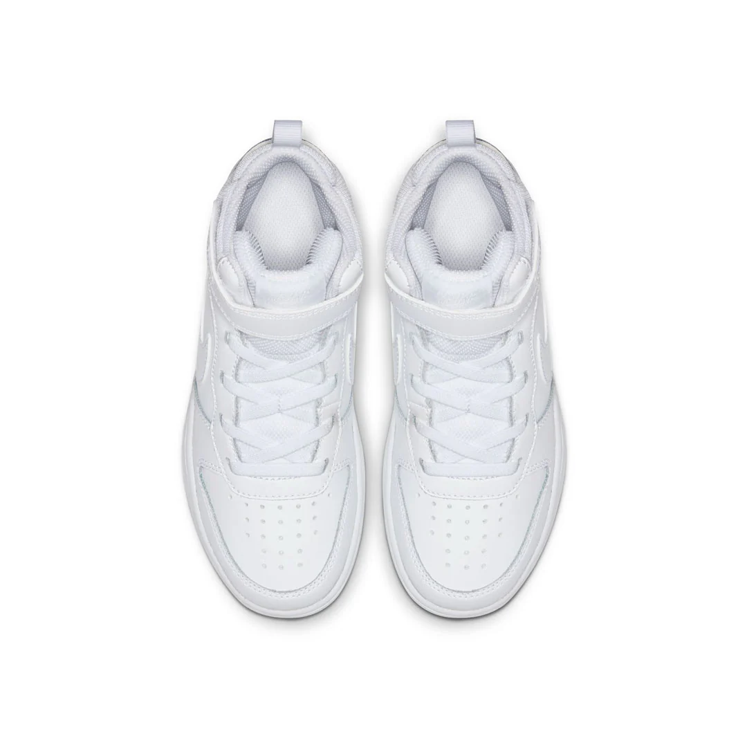 Nike - Kids' (Preschool) Court Borough Mid 2 Shoes (CD7783 100) - Image 3