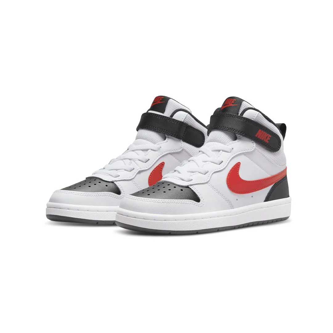 Nike - Kids' (Preschool) Court Borough Mid 2 Shoes (CD7783 110) - Image 3