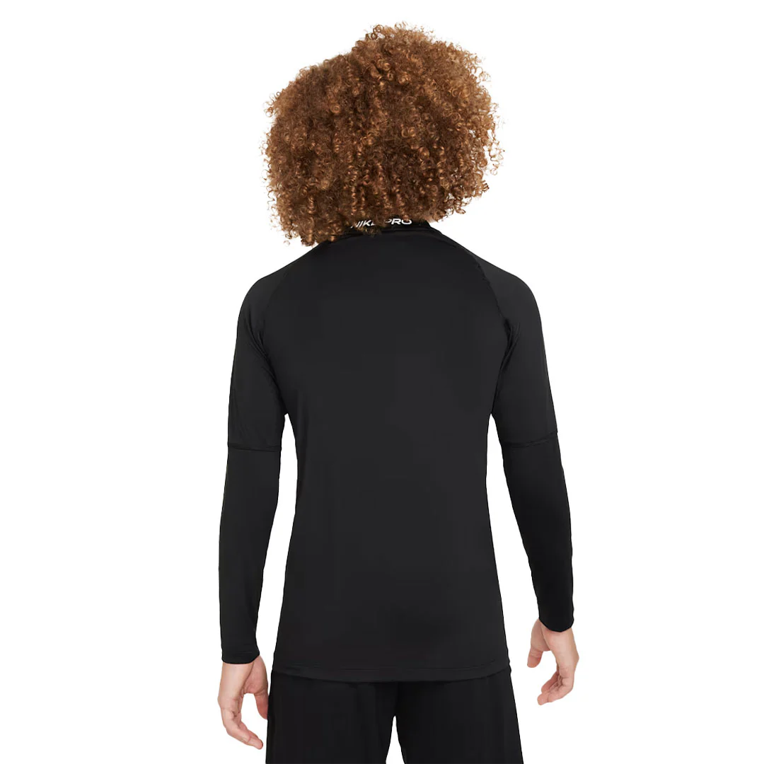 Nike Pro - Kids' (Junior) Dri-Fit Long Sleeve Top (FJ6822 010) - Image 3