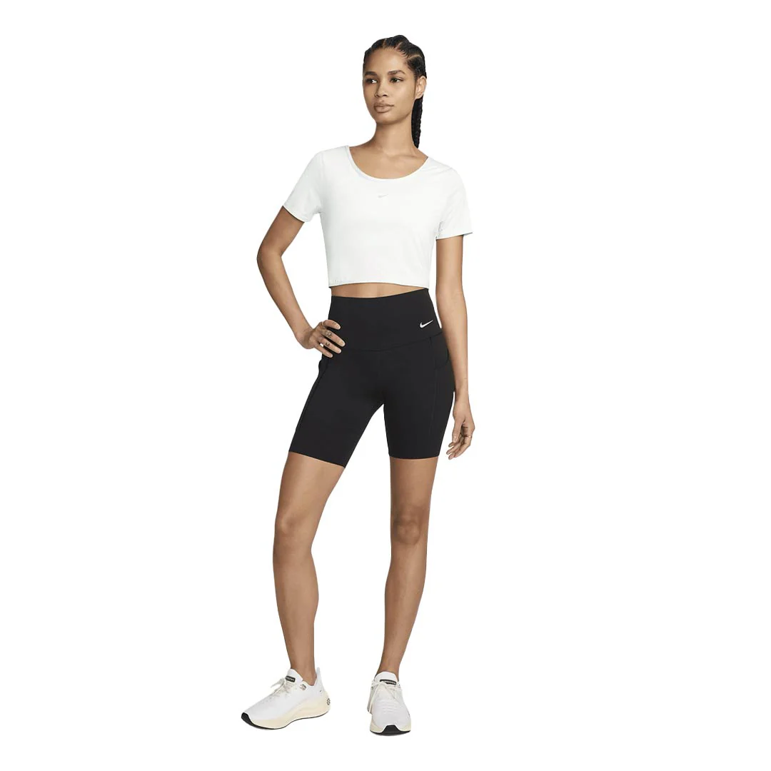 Nike - Women's Dri-Fit Short Sleeve Cropped Twist Top (FN2851 100) - Image 4