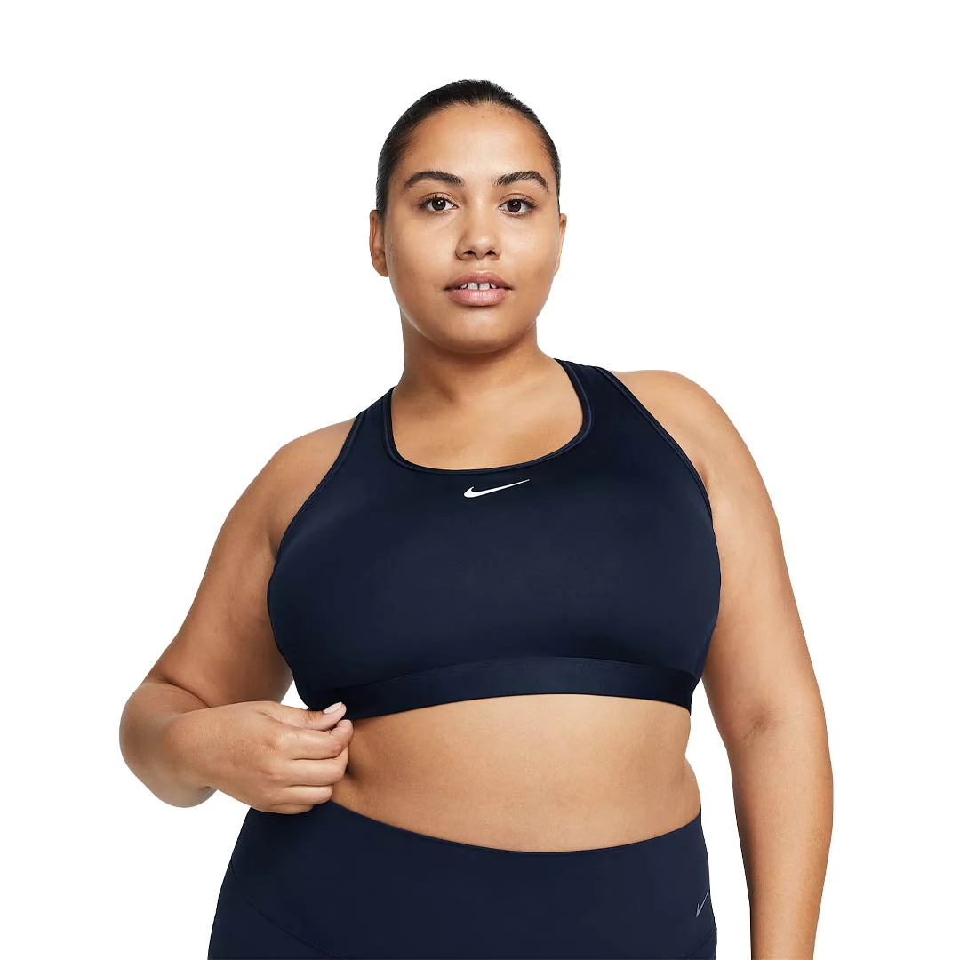 Nike - Women's Swoosh Medium Support Sports Bra (Plus Size) (DX6823 410) - Image 3