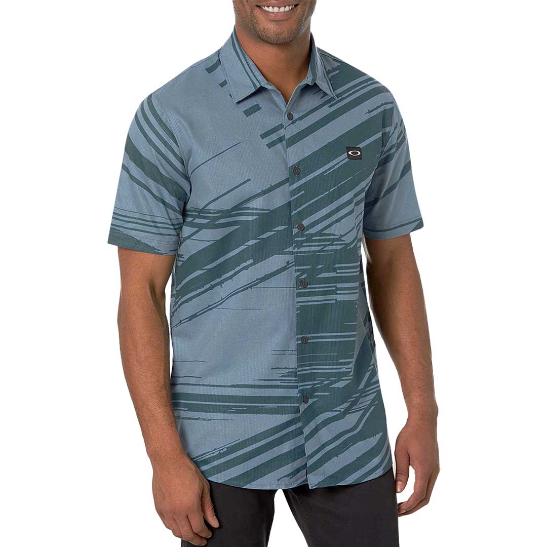 Oakley - Men's Tempo Woven Short Sleeve Shirt (FOA404022 6EV) - Image 2