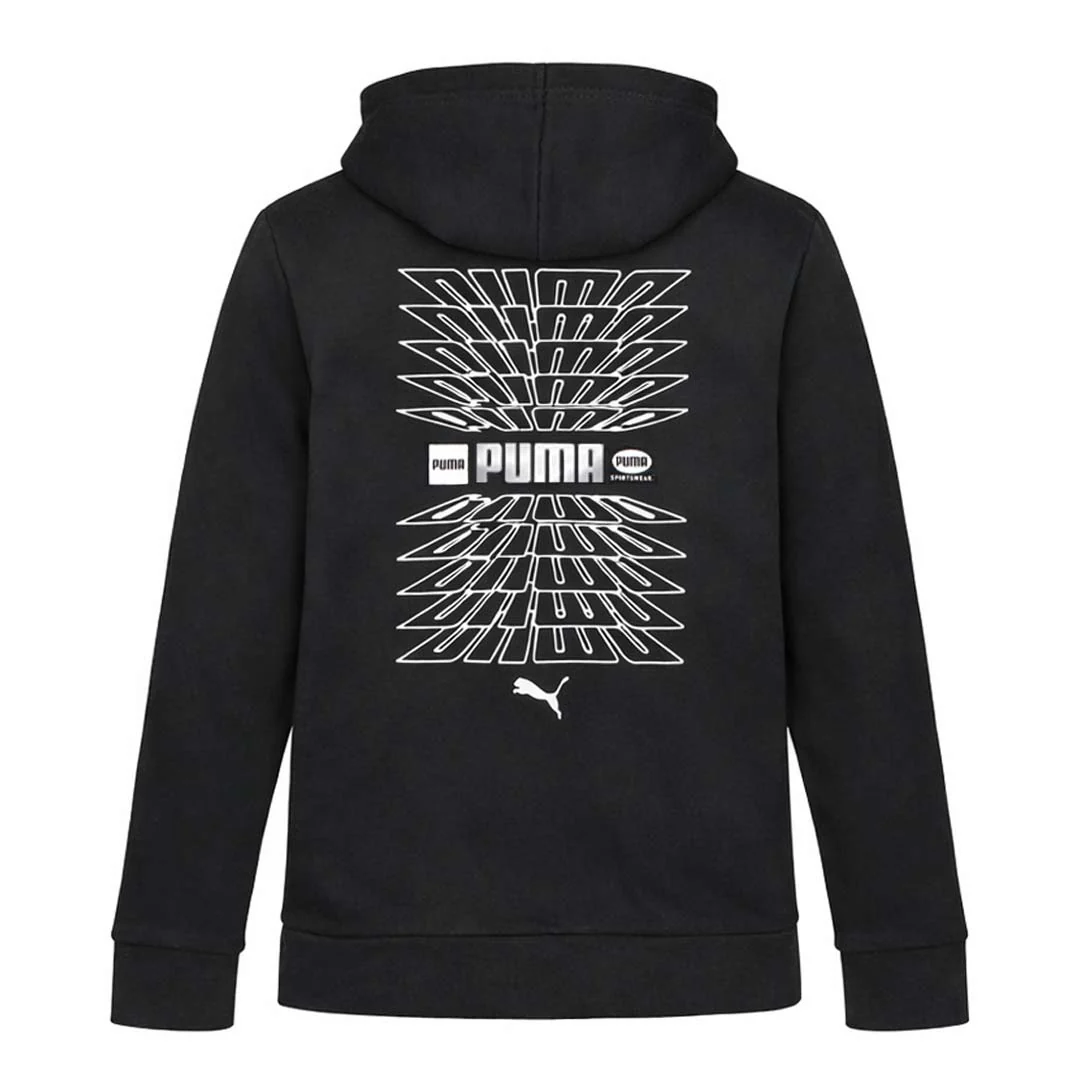 Puma - Kids' (Junior) Tech Fleece Full Zip Hoodie (PFA25V9Z-18985 001) - Image 2
