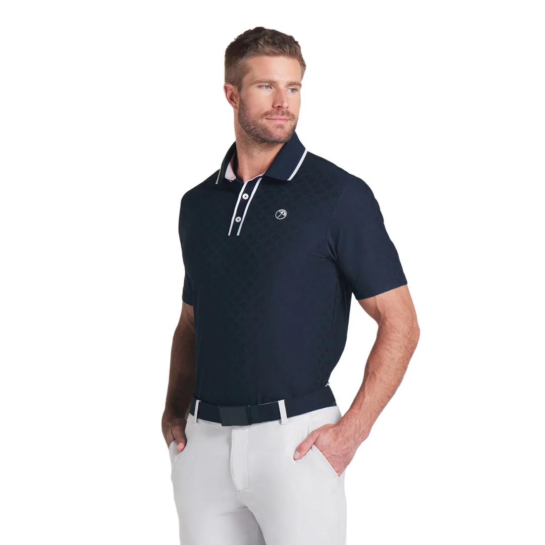 Puma - Men's Puma x Arnold Palmer Tipped Jacquard Golf Polo (630179 03) - Image 2