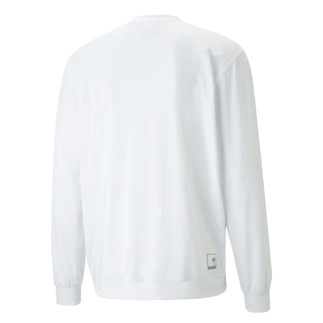 Puma - Men's Puma x Palm Tree Crew Midweight Crewneck Golf Sweatshirt (539206 01) - Image 5