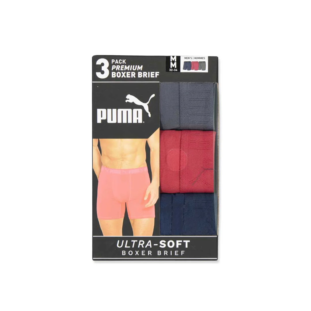 Puma - Men's Ultra Soft 3 Pack Premium Boxer Brief (PSP25M152980 603) - Image 2