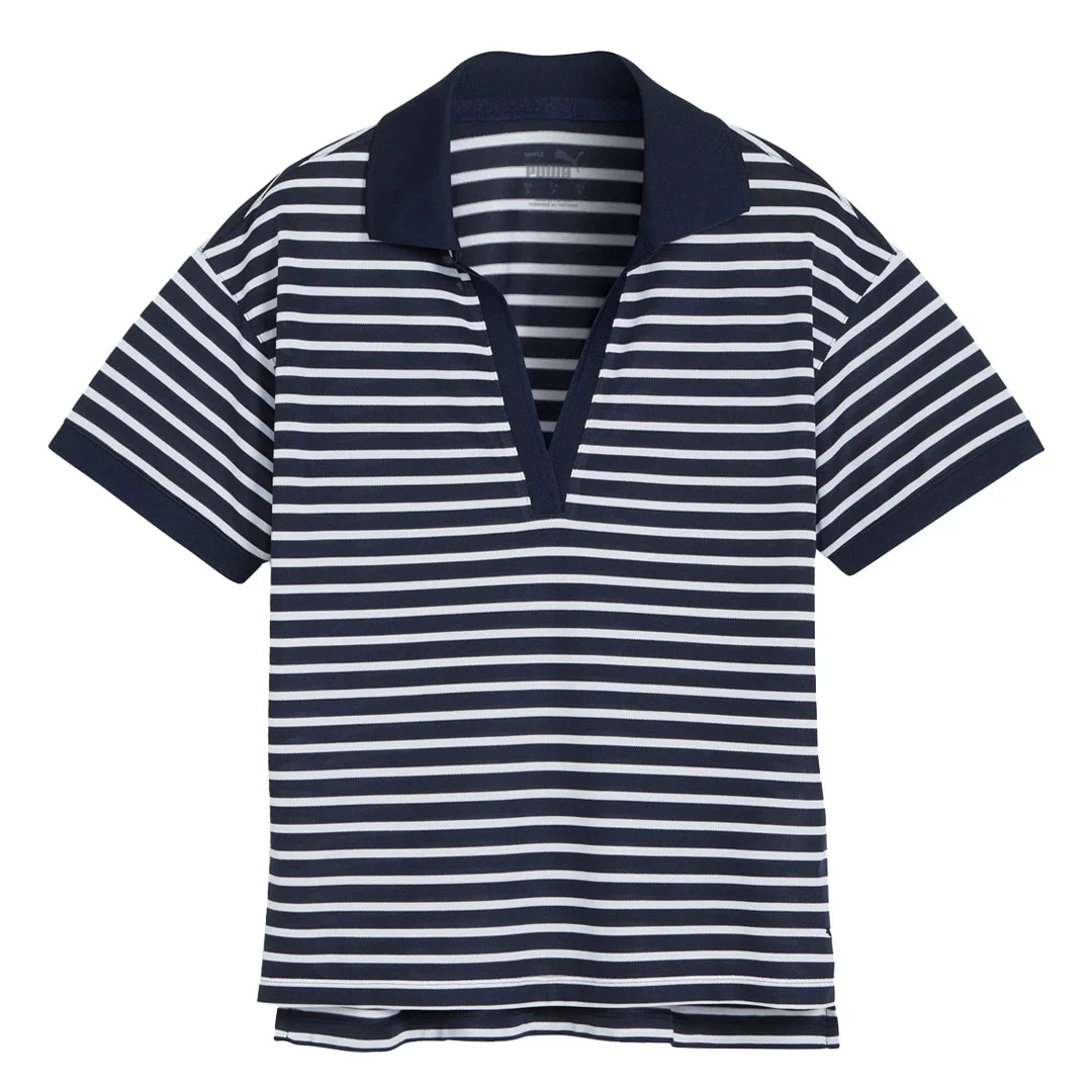 Puma - Women's Everyday Stripe Pique Golf Polo (623914 05)