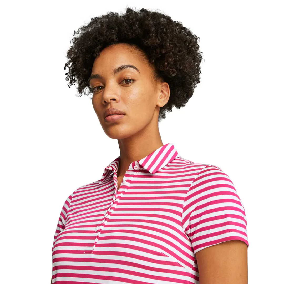 Puma - Women's MATTR Somer Stripe Short Sleeve Golf Polo (621880 07) - Image 5