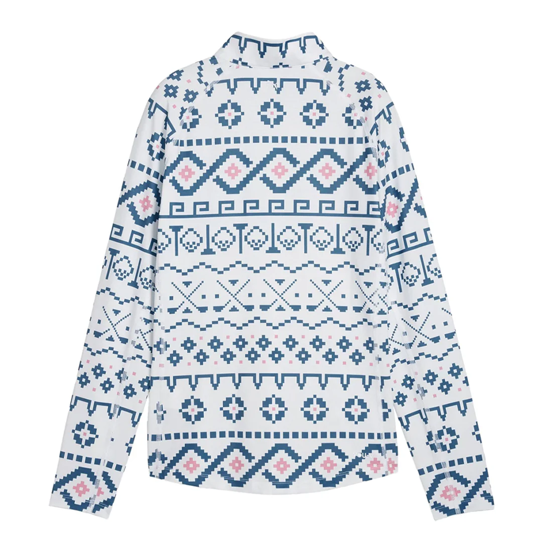 Puma - Women's YouV Fair Isle Golf 1/4 Zip Sweatshirt (626845 01) - Image 4