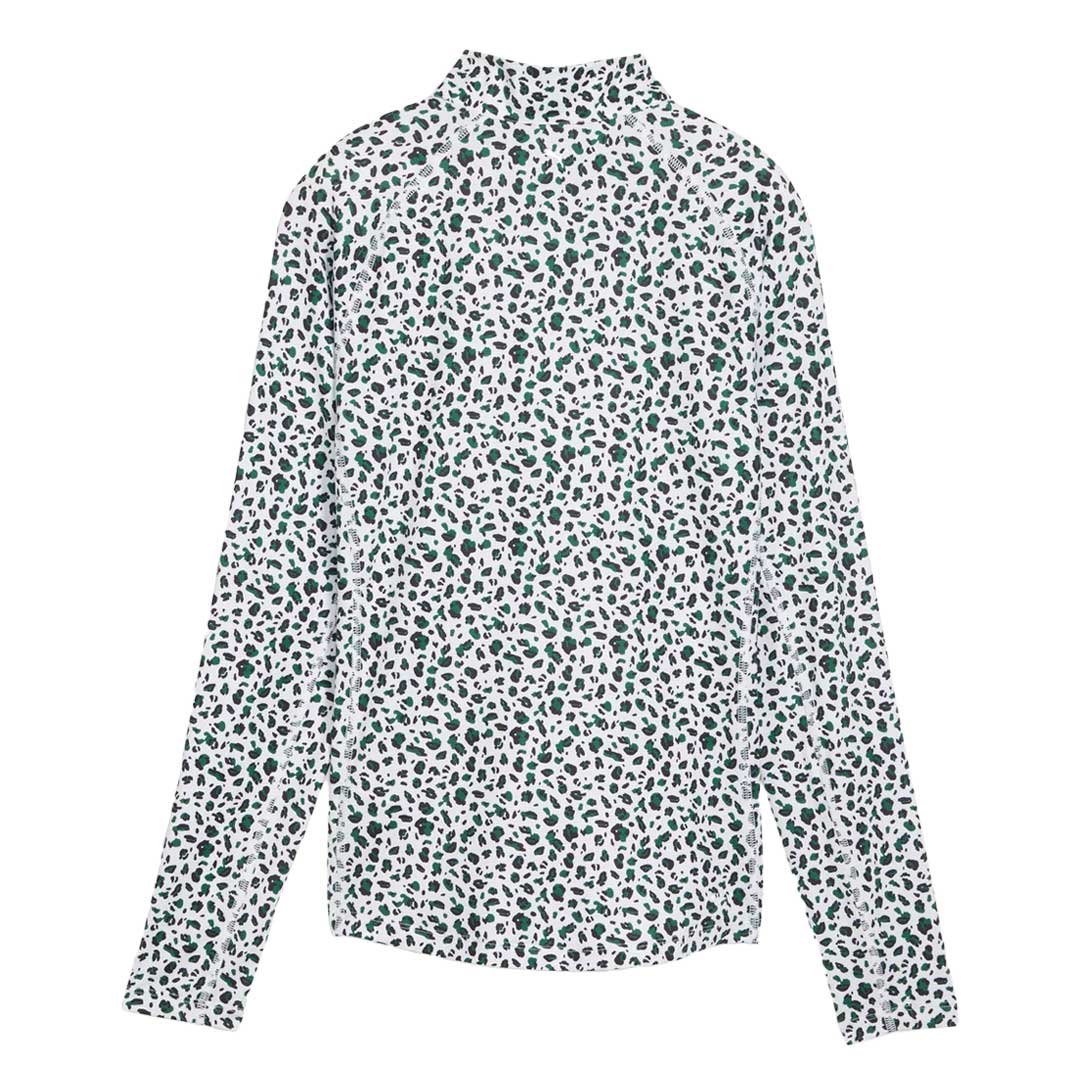 Puma - Women's You-V Leopard Quarter-Zip Golf Sweater (623929 01) - Image 5