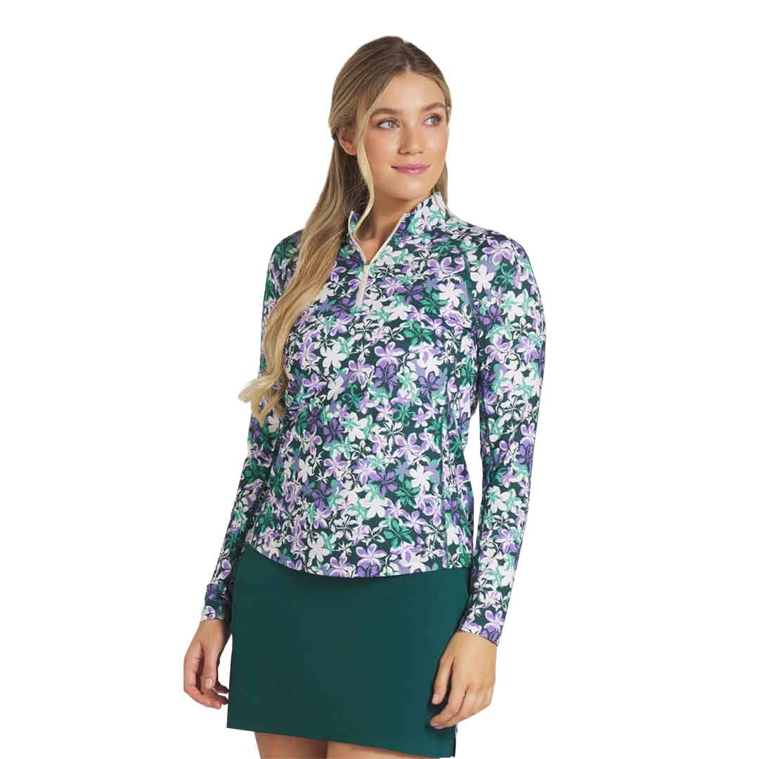 Puma - Women's YouV Lillie 1/4 Zip Pullover (626959 01) - Image 2