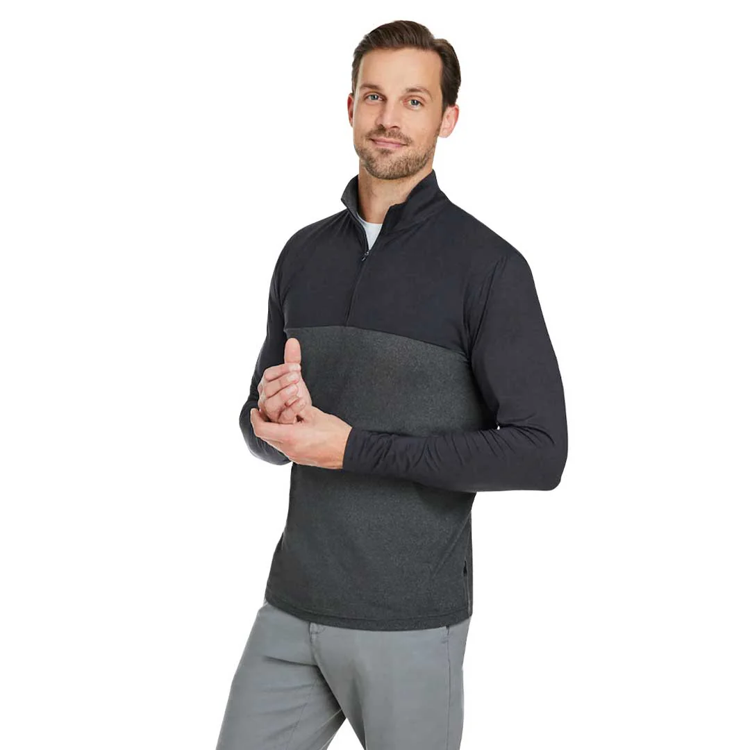 Spyder - Men's Spyre Flex Colourblock 1/4 Zip Pullover Sweater (S18024 BK-BKF) - Image 2