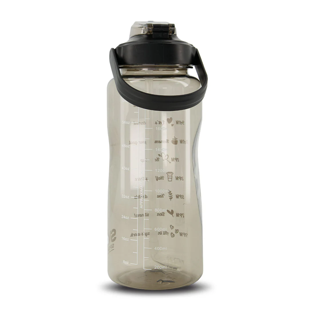 SVP Sports - 64oz Hydration Water Bottle (64OZ-BLKCLEAR) - Image 3