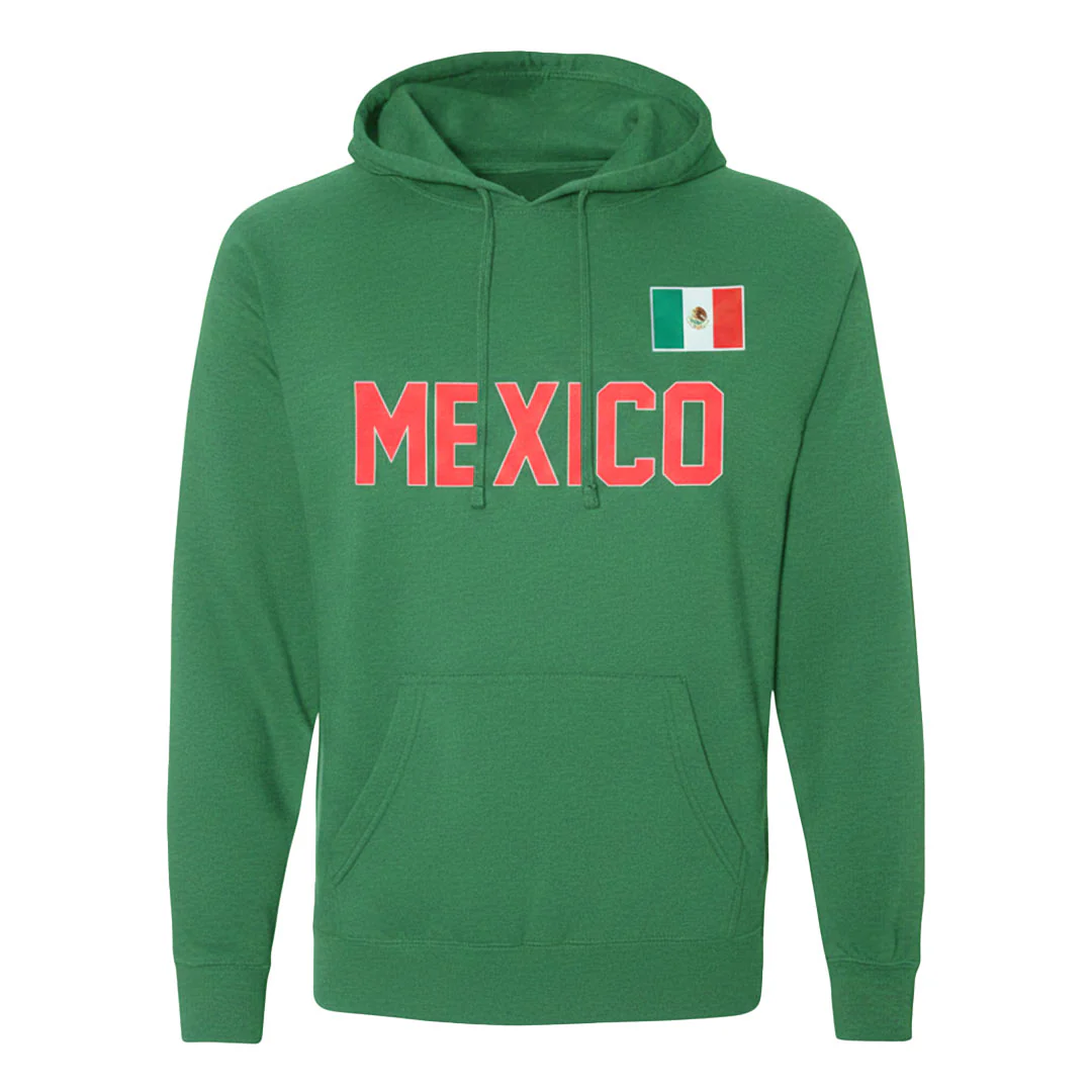 SVP Sports - Men's Mexico Flag Hoodie (MEXXPYEMLOFA1PB 30GRN)