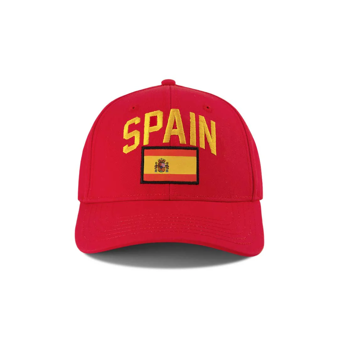 SVP Sports - Men's Spain Flag Hat (MEXXPCBMHDCC1PB 62RED)